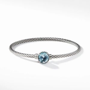 David Yurman Petite Chatelaine Bracelet with Blue Topaz